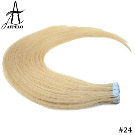 Blonde Curly Tape in Hair Extensions