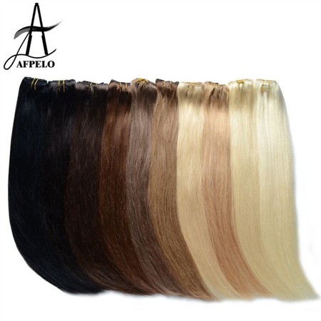 hair extension clip on human hair