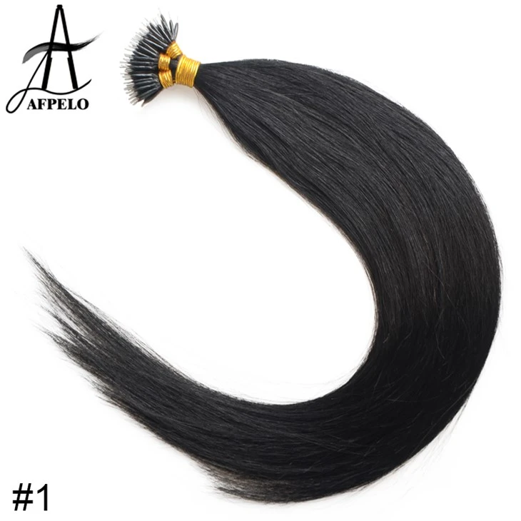 Extensiones de cabello con nanoring loop