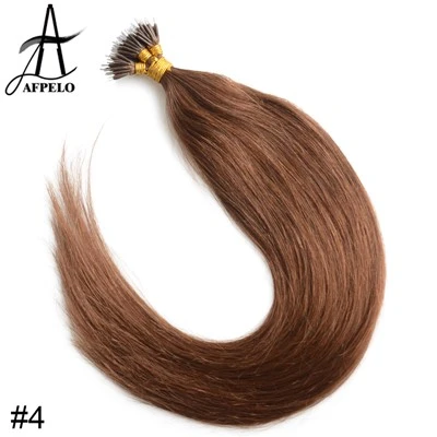 Extensiones de cabello con nanoanillo rizado